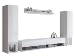 Stuemøbelsæt Sarasota 176 (Hvid + Glansfuld hvid)