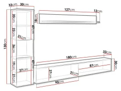Stuemøbelsæt Sarasota 130 (Wotan eg)
