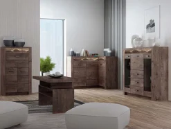 Stuemøbelsæt Serfeno 121 (Mørk aske)