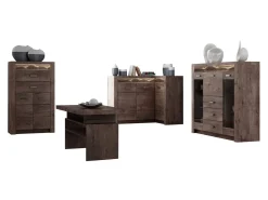 Stuemøbelsæt Serfeno 121 (Mørk aske)