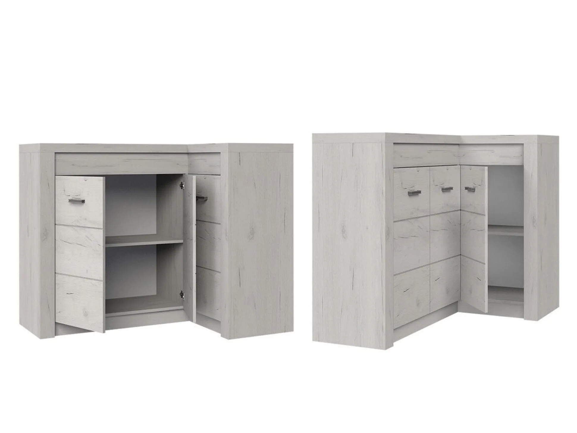 Stuemøbelsæt Serfeno 121 (Mørk aske)