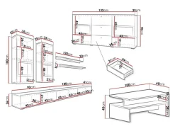 Stuemøbelsæt Serodeu 104 (San remo eg)