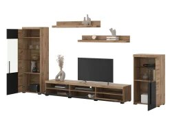 Stuemøbelsæt Sorciro 103 (Sort + Wotan eg)