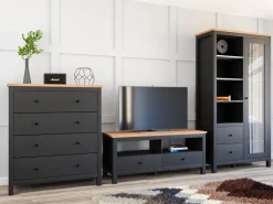 Stuemøbelsæt Sordoro 125 (Grafit + Artisan eg)