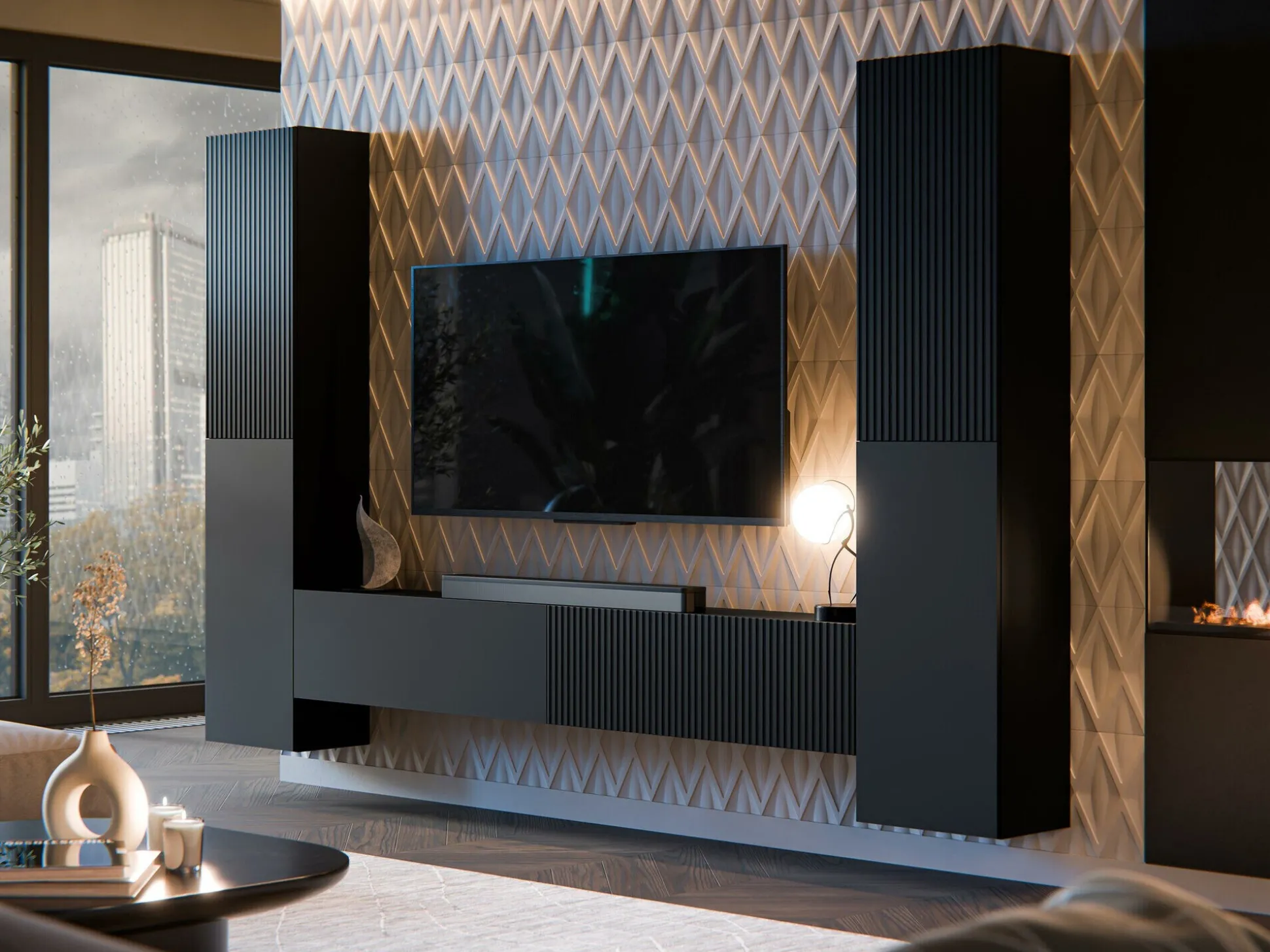 Stuemøbelsæt Species II (Sort)