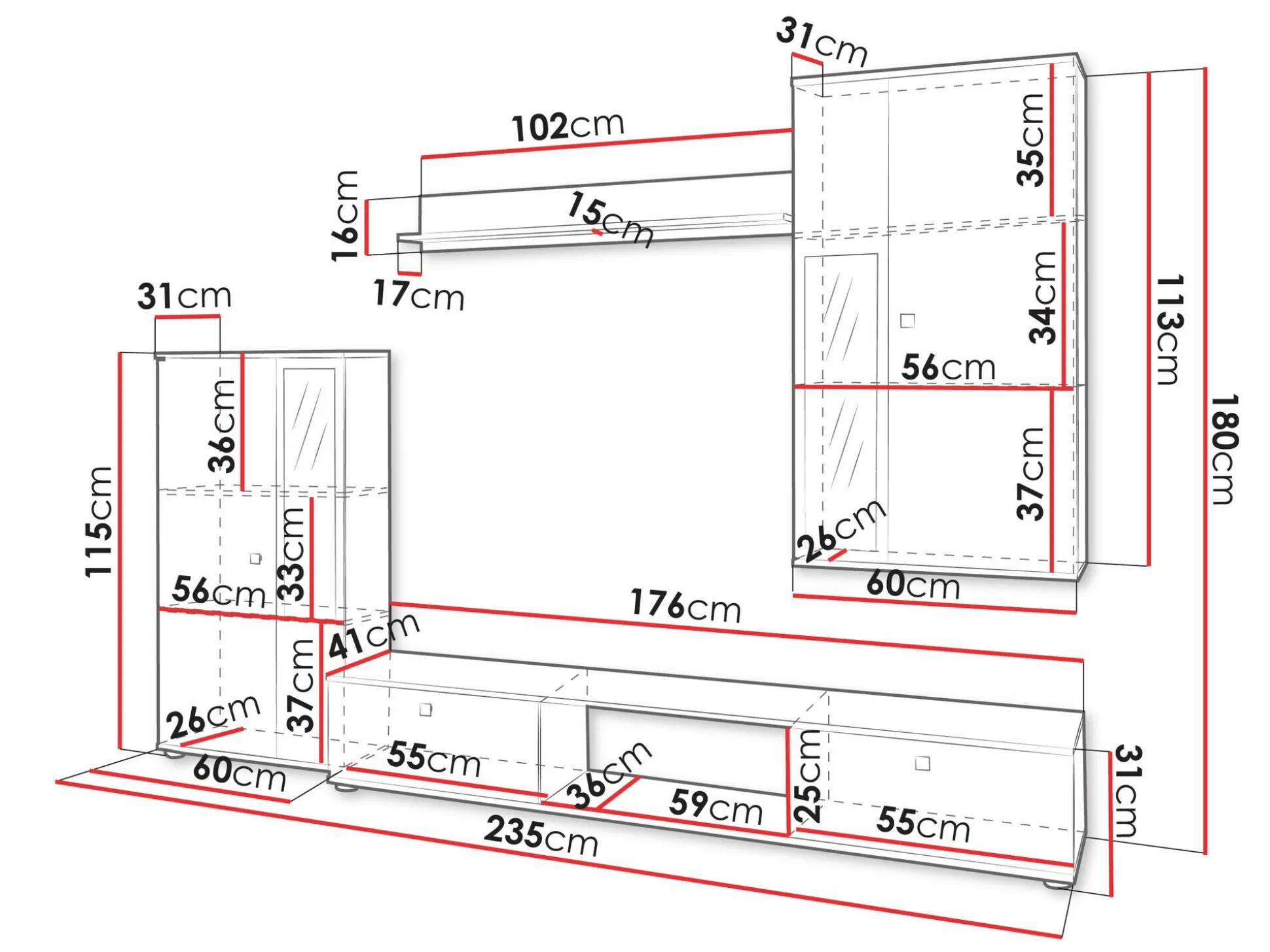 Stuemøbelsæt Studio