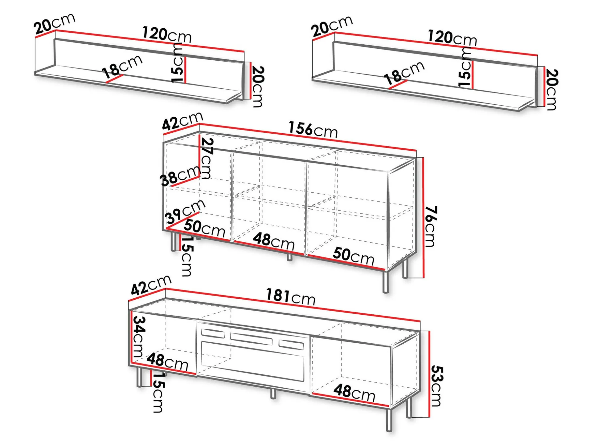 Stuemøbelsæt Studium