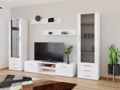 Stuemøbelsæt Tornola 109 (Hvid + Glansfuld hvid)