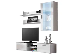 Stuemøbelsæt Tornola 113 (Hvid + Glansfuld hvid)