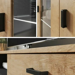 Stuemøbelsæt Tornola 115 (Hvid + Glansfuld hvid)