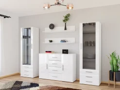 Stuemøbelsæt Tornola 112 (Hvid + Glansfuld hvid)