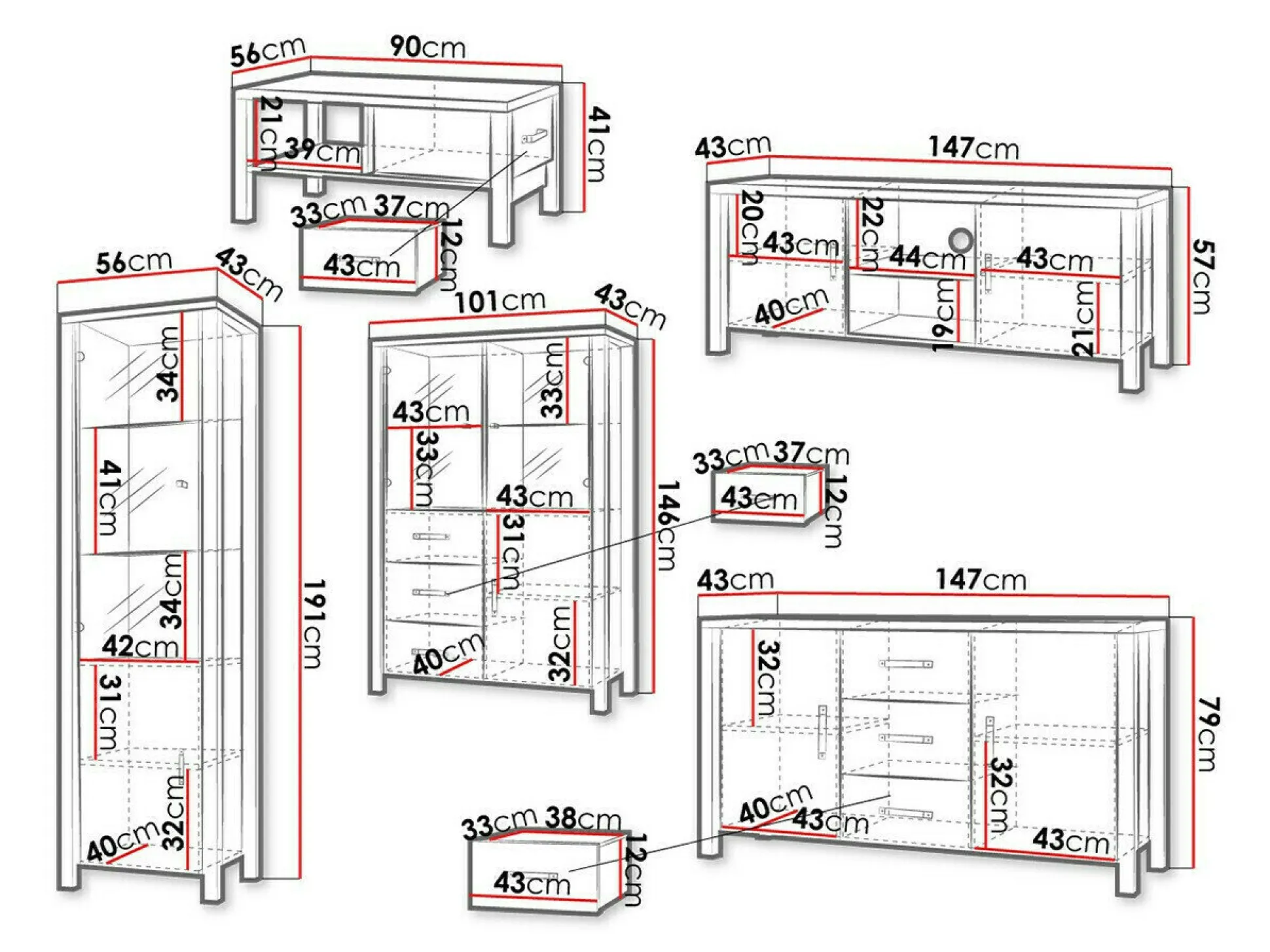 Stuemøbelsæt Tornua 108