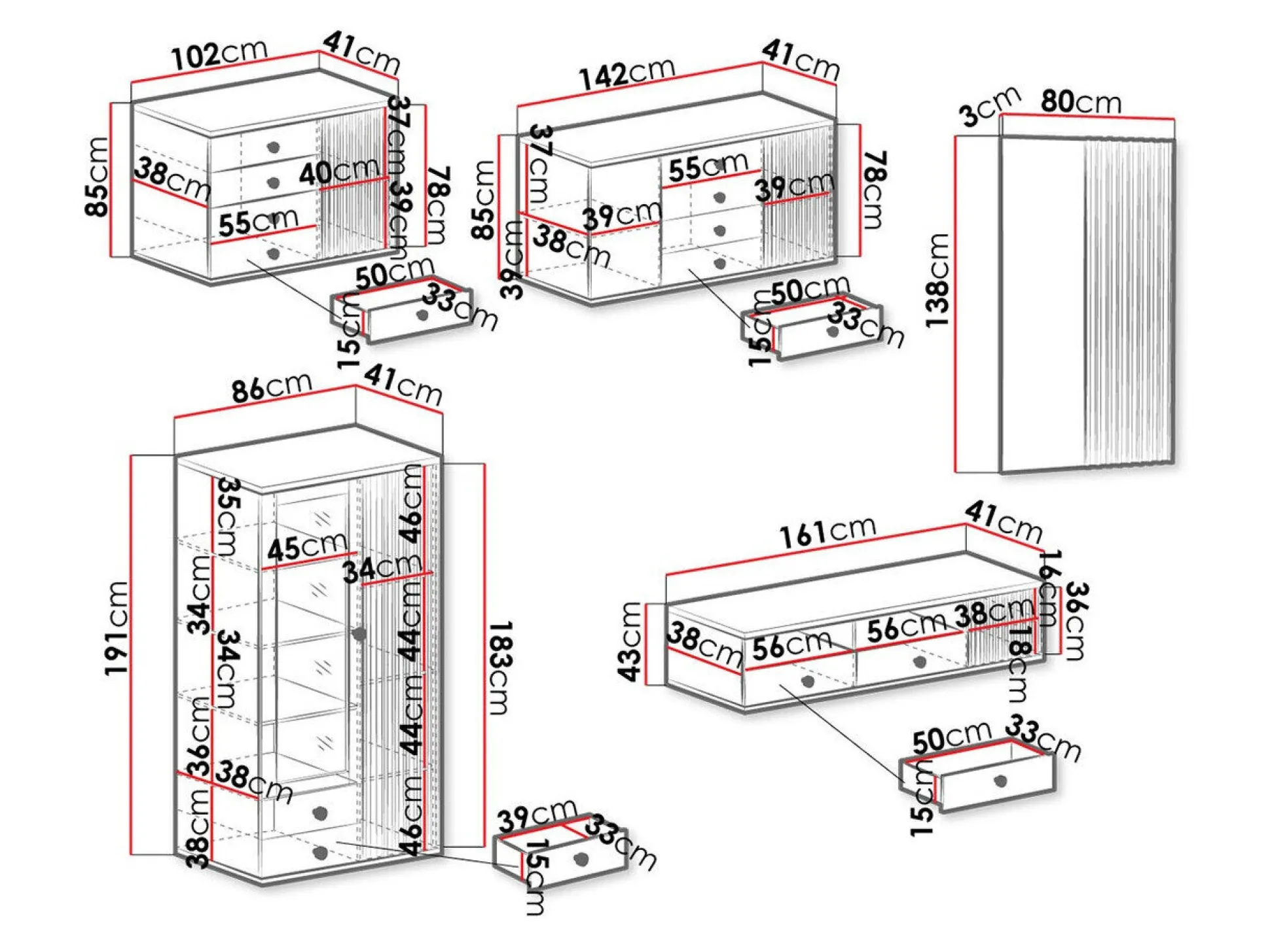 Stuemøbelsæt Venmava 110