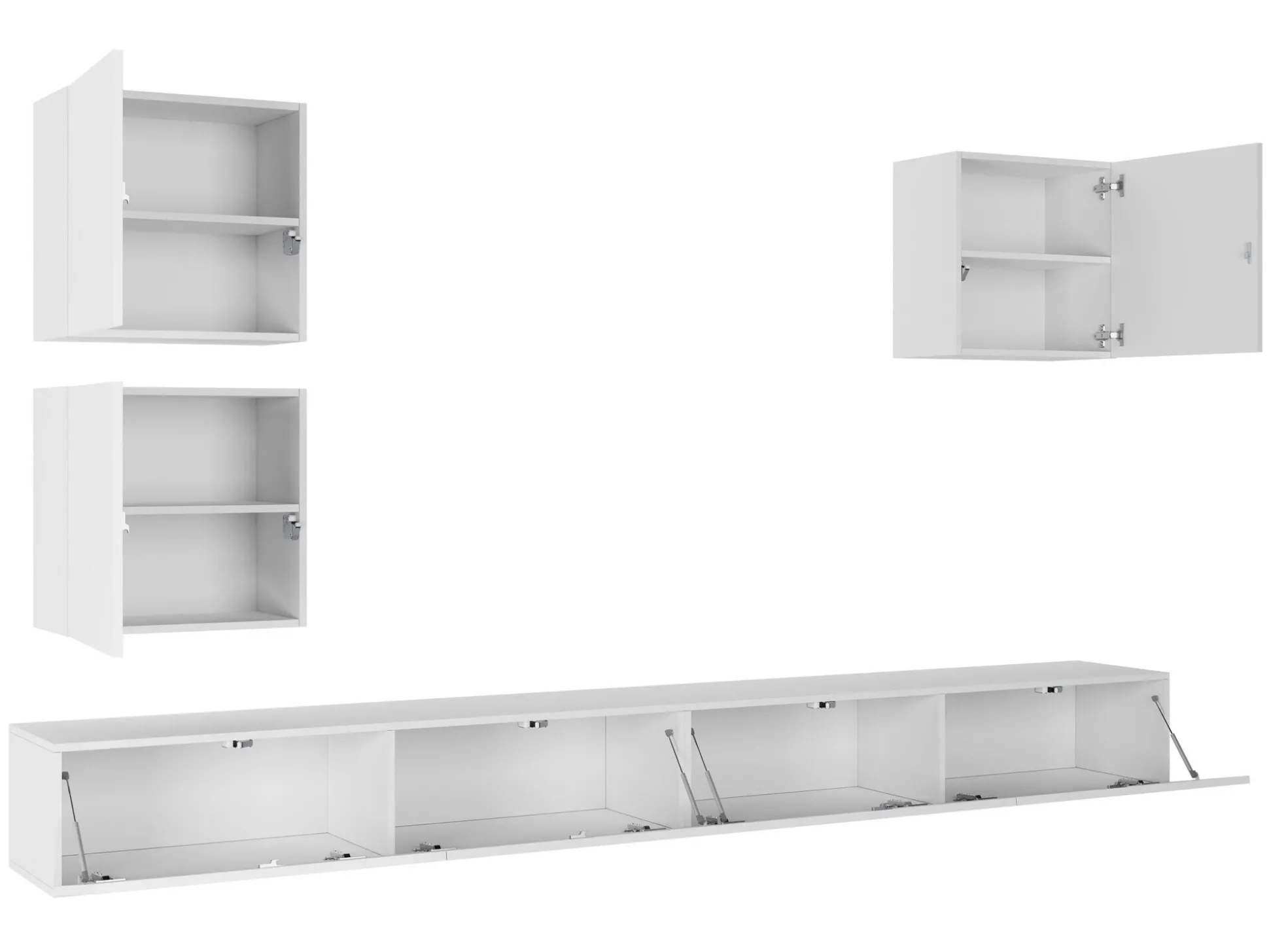 Stuemøbelsæt Vilrin III (Hvid + Glansfuld hvid)