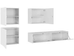 Stuemøbelsæt Vilrin IV (Hvid + Glansfuld hvid)