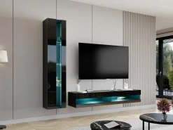 Stuemøbelsæt Vilrin VIII (Sort + Blank sort)