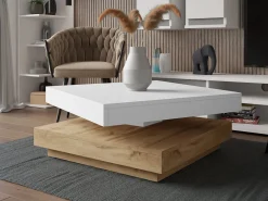 Transformer sofabord Comfivo Pisces (Wotan eg + Hvid)