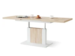 Transformer sofabord Glendale 103 (Sonoma eg + Hvid)