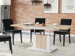 Transformer sofabord Glendale 103 (Sonoma eg + Hvid)