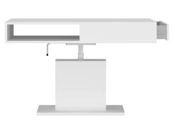 Transformer sofabord Ontario 124 (Hvid)