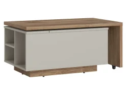 Transformer sofabord Ontario 133 (Grå + Mørk eg)