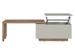 Transformer sofabord Ontario 133 (Grå + Mørk eg)