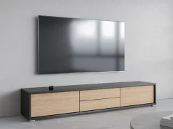 TV-bord Austin 325 (Antracit + Egetræ)