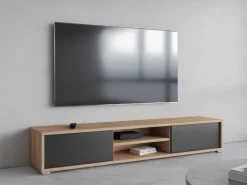 TV-bord Austin 326 (Egetræ + Antracit)