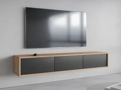 TV-bord Austin 324 (Egetræ + Antracit)