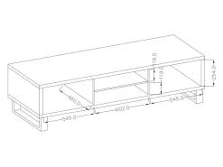 TV-bord Avicavu 101 (Wotan eg + Sort)