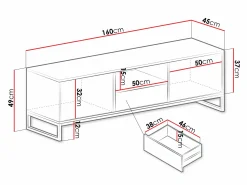 TV-bord Calcalo 105 (Beige)