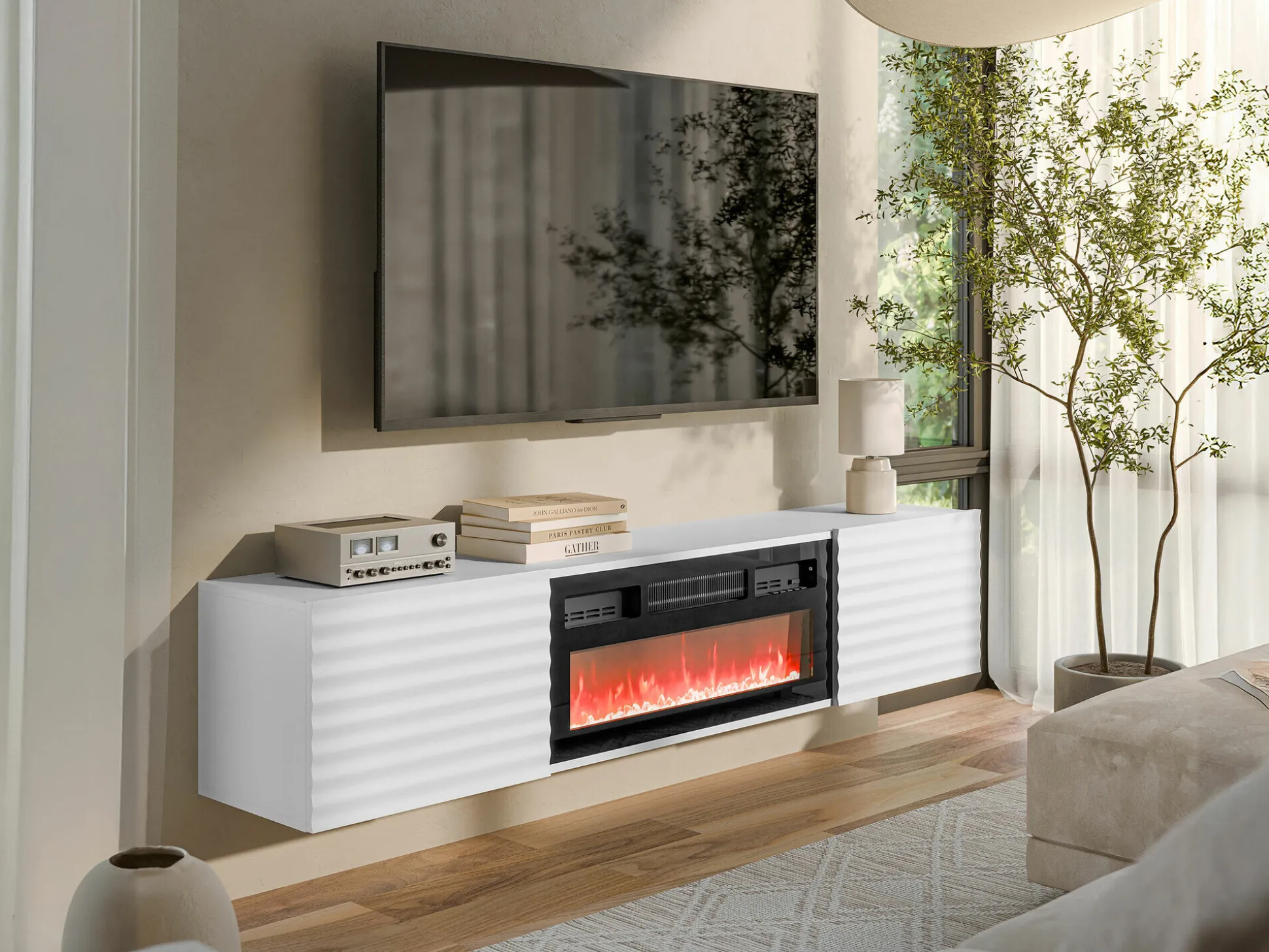 TV-bord Charlotte 206 (Hvid)