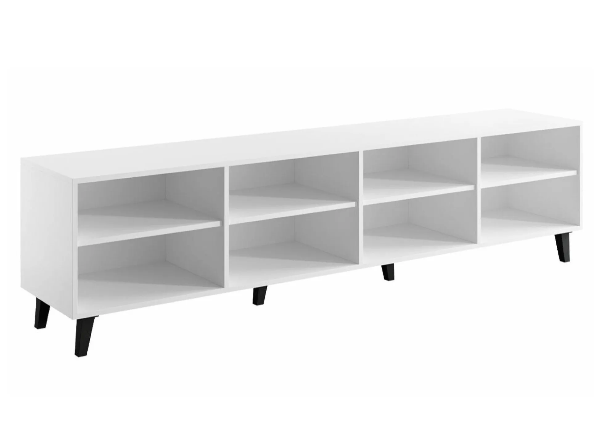 TV-bord Charlotte 184 (Hvid + Craft egetræ)