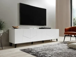TV-bord Charlotte 181 (Hvid + Sort)