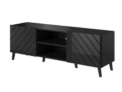 TV-bord Charlotte 144 (Sort + Blank sort)