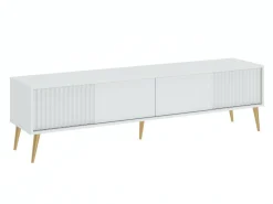 TV-bord Cirferi 105 (Hvid + Gylden)