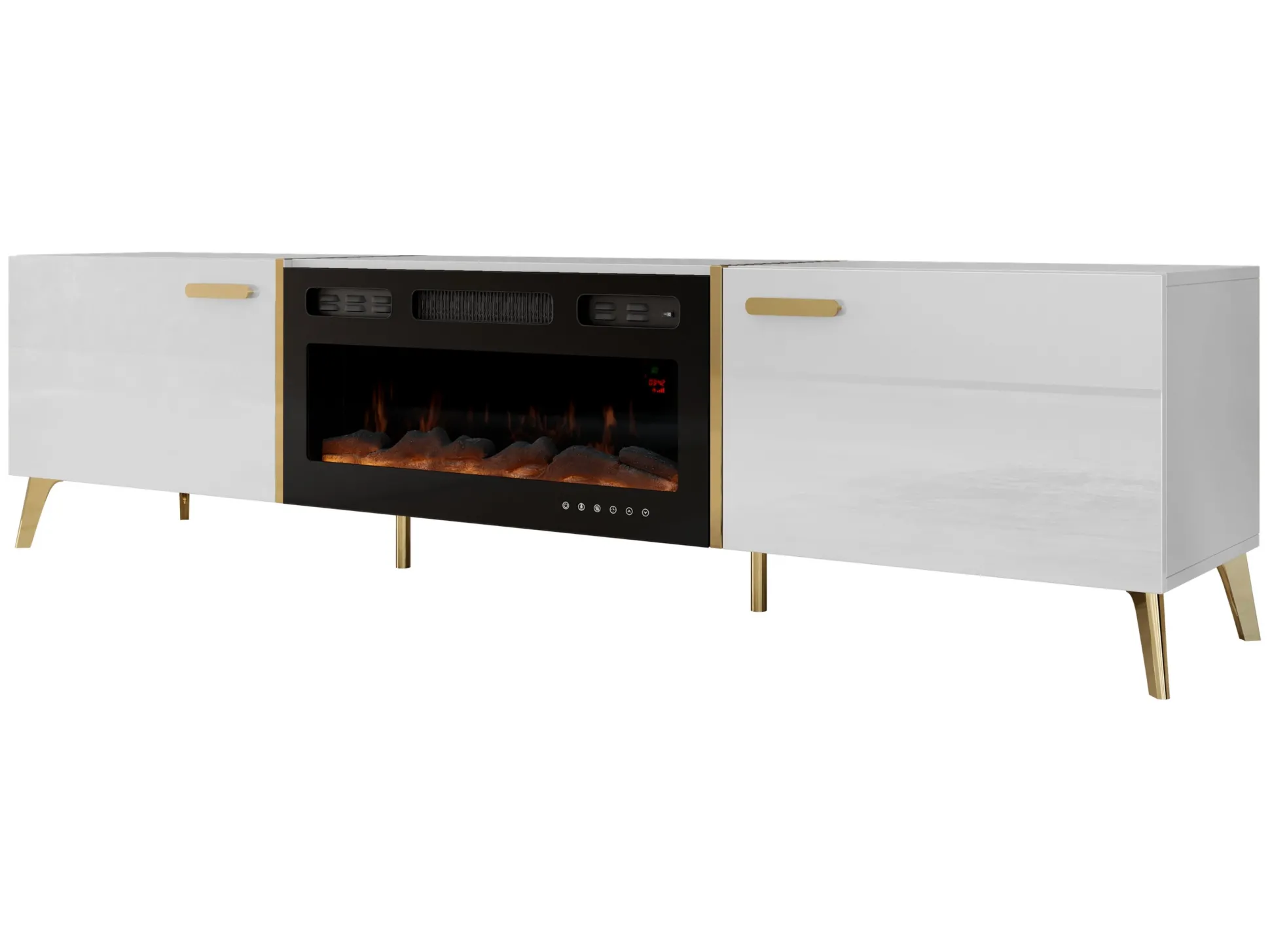 TV-bord Comfivo Capella III (Hvid + Glansfuld hvid)