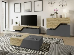 TV-bord Comfivo Daldune I (Antracit + Wotan eg)