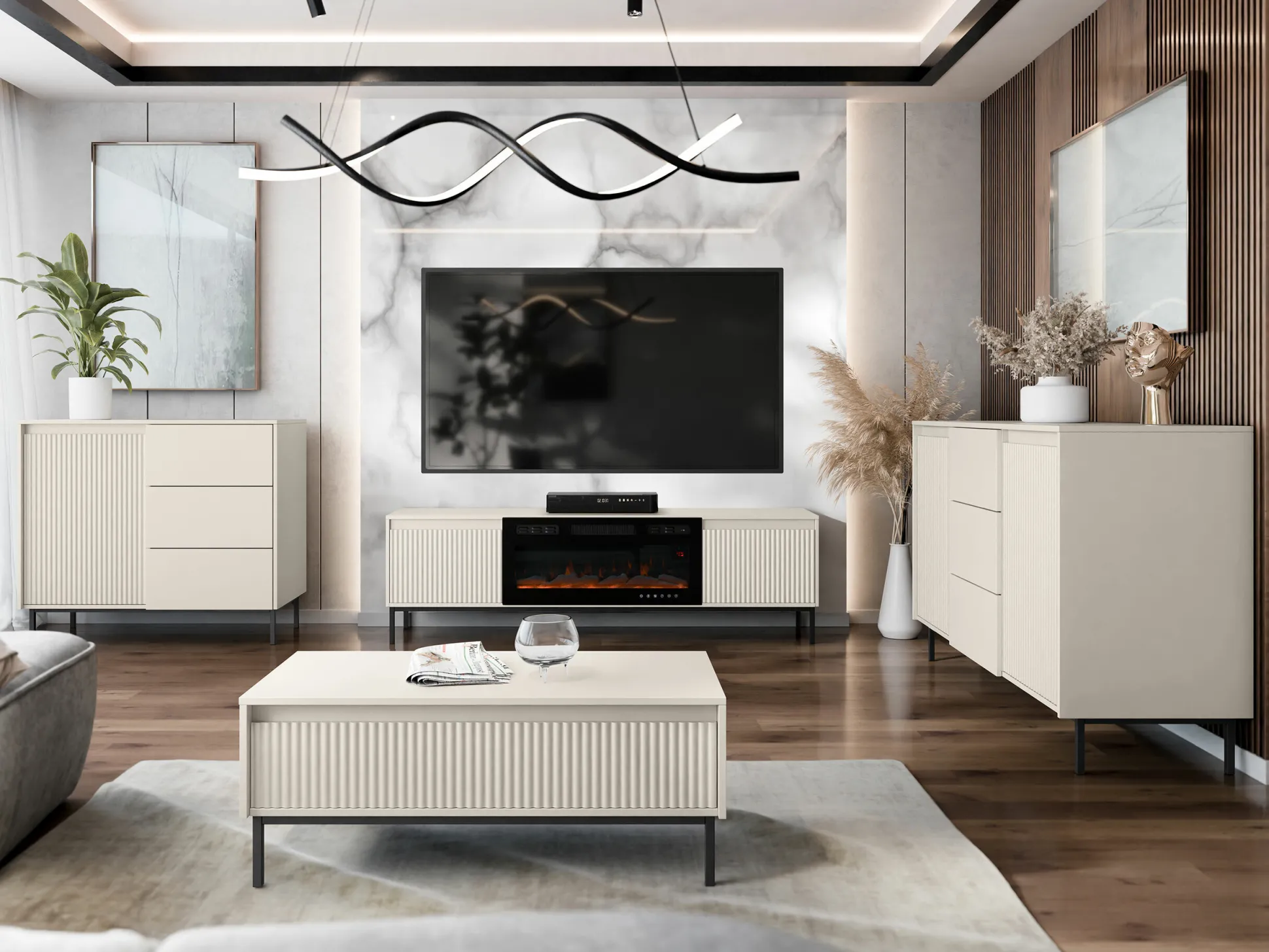 TV-bord Comfivo Delruva III (Kashmir)