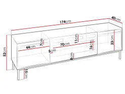TV-bord Comfivo Delruva III (Kashmir)