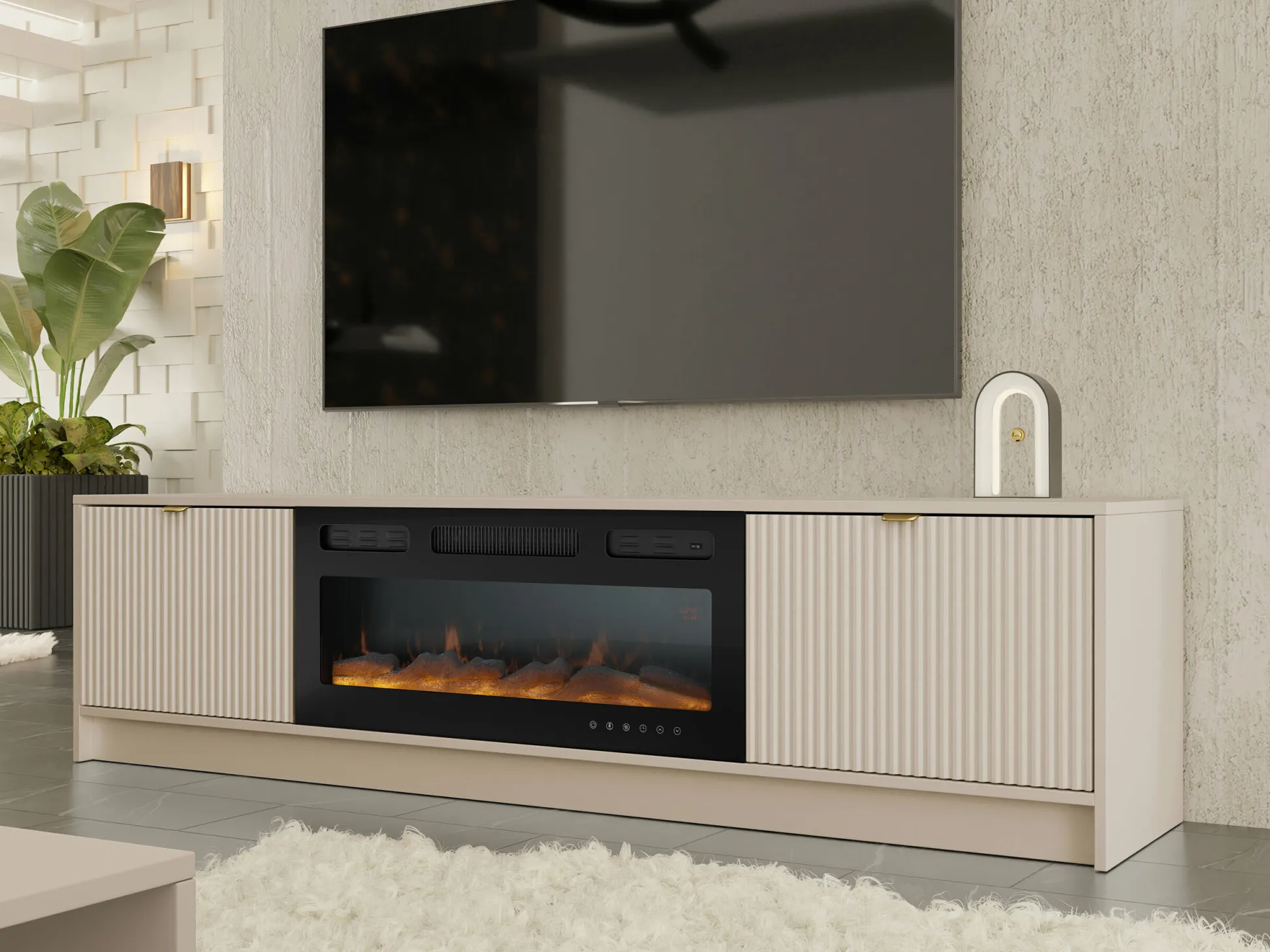 TV-bord Comfivo Papilio II (Beige)