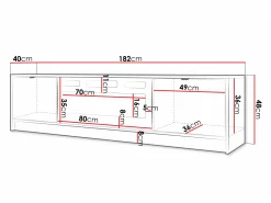 TV-bord Comfivo Papilio II (Beige)