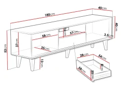 TV-bord Comfivo Romtori I