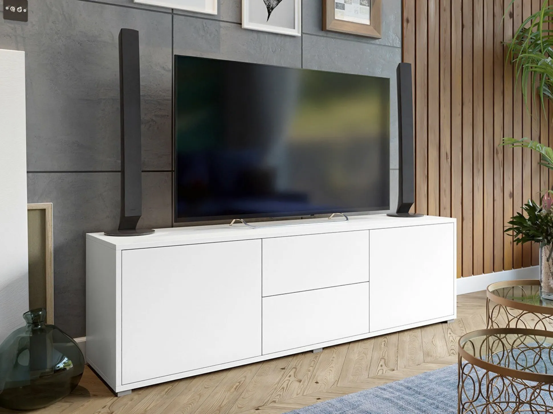 TV-bord Comfivo Tutela (Hvid)