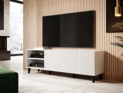 TV-bord Dicto (Hvid + Sort)