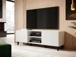 TV-bord Dicto (Hvid + Sort)