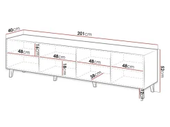 TV-bord Dicto I (Hvid)