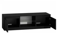 TV-bord Elbvelu 124 (Sort + Blank sort)