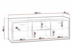 TV-bord Etrmoni 112 (Lyst træ)