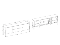 TV-bord Etsore 102 (Kashmir)